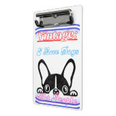 Ik hou van honden: niet van mensen mini klembord (Angled2)