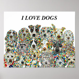 Ik hou van honden Poster