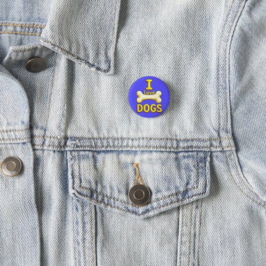 IK HOU VAN HONDEN RONDE BUTTON 3,2 CM (In situ)