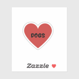 Ik hou van honden sticker
