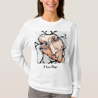 Ik hou van honden t-shirt