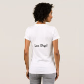 Ik hou van honden t-shirt (Achterkant volledig)