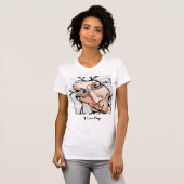 Ik hou van honden t-shirt (Voorkant volledig)