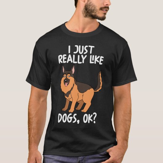 Ik hou van honden. t-shirt (Voorkant)