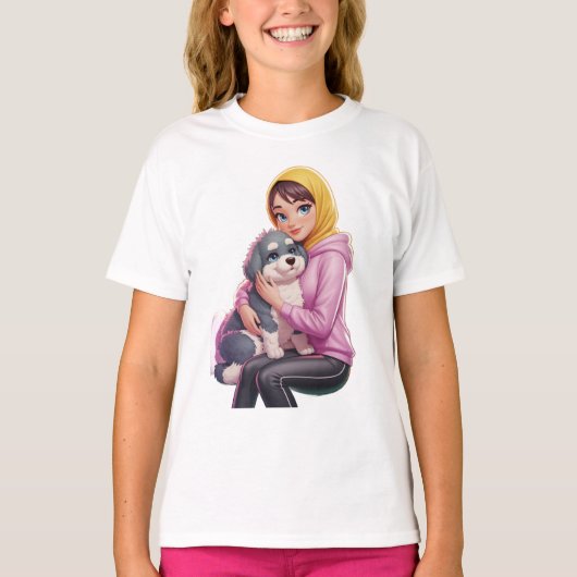 Ik hou van honden t-shirt (Voorkant)