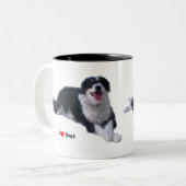 Ik hou van Honden Tweekleurige Koffiemok (Voorkant links)