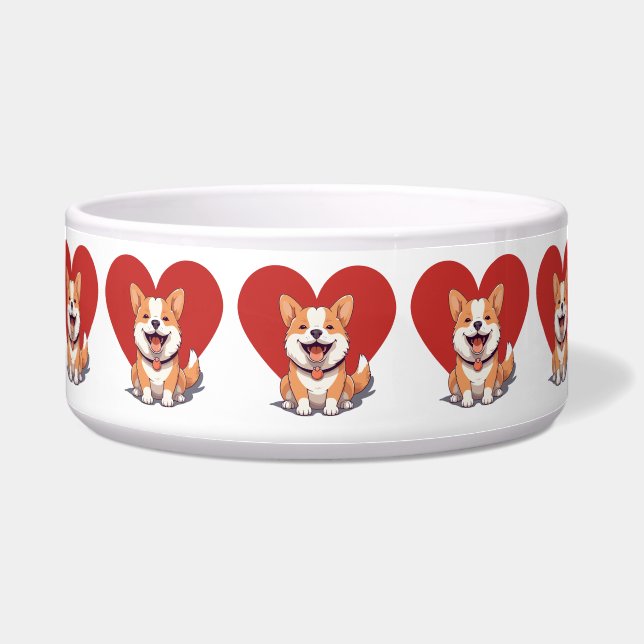 Ik hou van honden voerbakje (Voorkant)