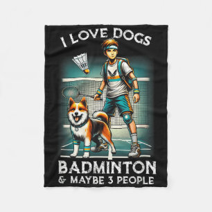 Ik hou van hondenbadminton, Schattigee jongen met  Fleece Deken