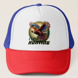 Ik hou van hondenjacht trucker pet