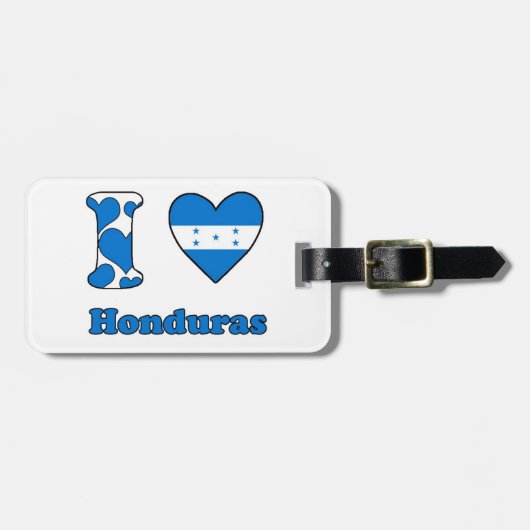 Ik hou van Honduras Bagagelabel (Voorkant horizontaal)