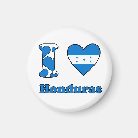 Ik hou van Honduras Magneet (Voorkant)