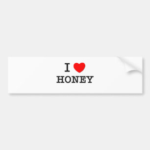 Ik hou van HONEY ( eten ) Bumpersticker