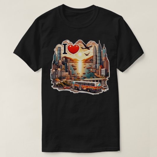 Ik hou van Hong Kong 16 T-shirt (Design voorkant)