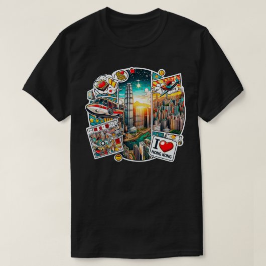 Ik hou van Hong Kong 17 T-shirt (Design voorkant)