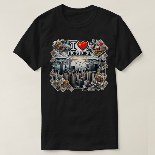 Ik hou van Hong Kong 2 T-shirt (Design voorkant)