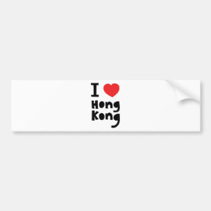 Ik hou van Hong Kong Bumpersticker