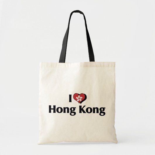 Ik hou van Hong Kong Vlag Tote Bag (Voorkant)