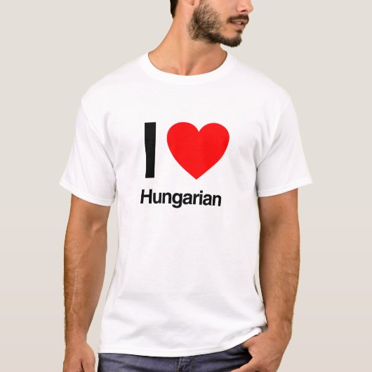 Ik hou van Hongaars T-shirt (Voorkant)