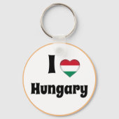Ik hou van Hongarije en hart - land, reizen/sport Sleutelhanger (Voorkant)