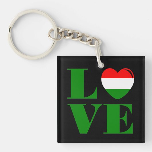 Ik hou van Hongarije Sleutelhanger (voorkant)