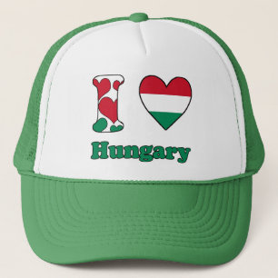 Ik hou van Hongarije Trucker Pet
