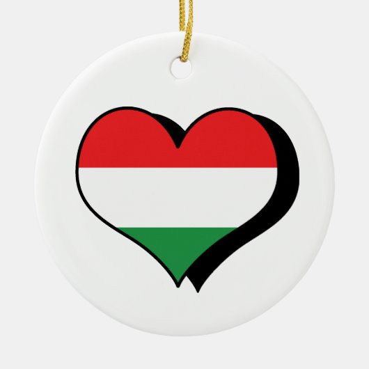 Ik hou van Hongarije versiering Keramisch Ornament (Voorkant)