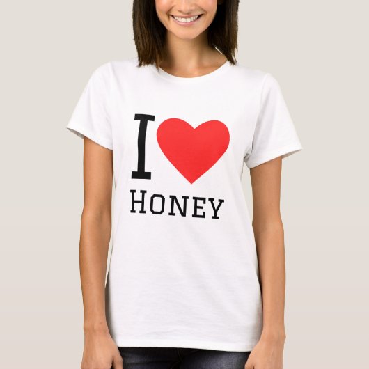Ik hou van honing t-shirt (Voorkant)