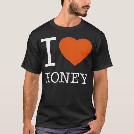 IK HOU VAN HONING vintage T-shirt (Voorkant)