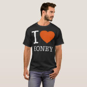 IK HOU VAN HONING vintage T-shirt (Voorkant volledig)