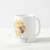 Ik hou van honingbijen koffiemok (Voorkant rechts)
