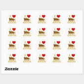 IK HOU VAN HONINGDAS RONDE STICKER (Vel)