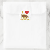 IK HOU VAN HONINGDAS RONDE STICKER (Tas)