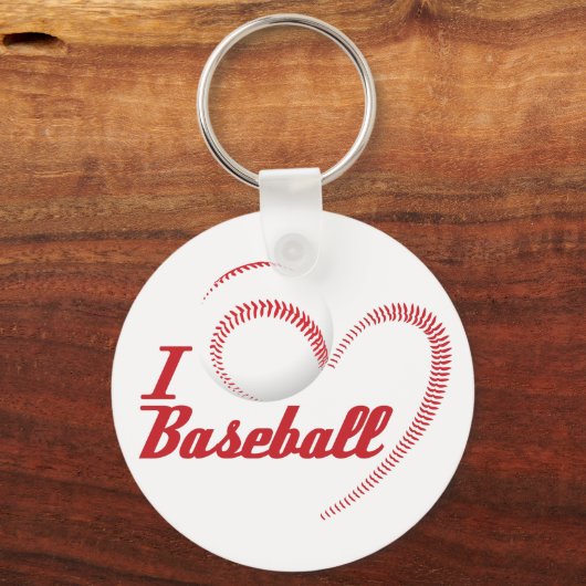 Ik hou van honkbal Keychain (Voorkant)
