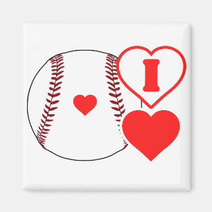 Ik hou van honkbal magneet