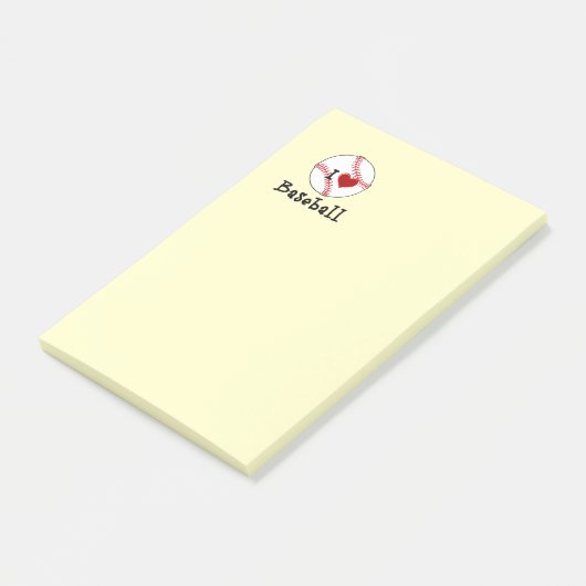 Ik hou van honkbal post-it® notes (Schuin)