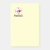 Ik hou van honkbal post-it® notes (Voorkant)