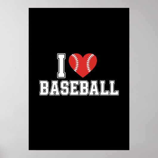 Ik hou van honkbal poster (Voorkant)
