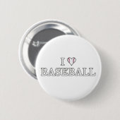 Ik hou van honkbal ronde button 5,7 cm (Voorkant /achterkant)