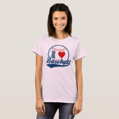 Ik hou van honkbal shirt (Voorkant volledig)
