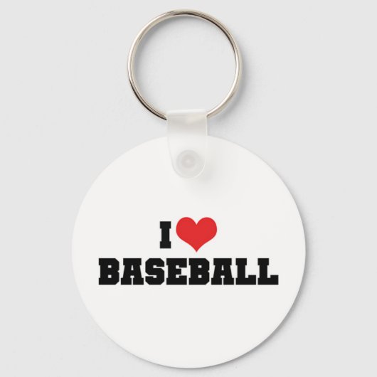 Ik Hou Van Honkbal Sleutelhanger (Voorkant)