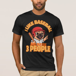 Ik hou van honkbal t-shirt