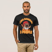 Ik hou van honkbal t-shirt (Voorkant volledig)