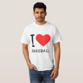 Ik hou van honkbal t-shirt (Voorkant volledig)