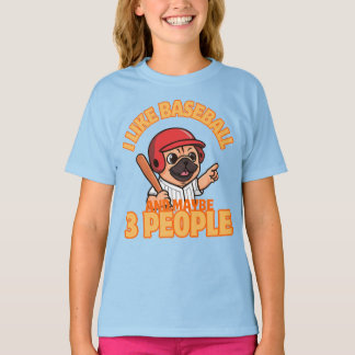 Ik hou van honkbal t-shirt
