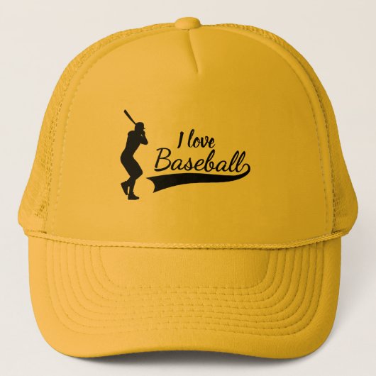 Ik hou van honkbal trucker pet (Voorkant)