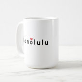 Ik hou van Honolulu Koffiemok (Voorkant links)