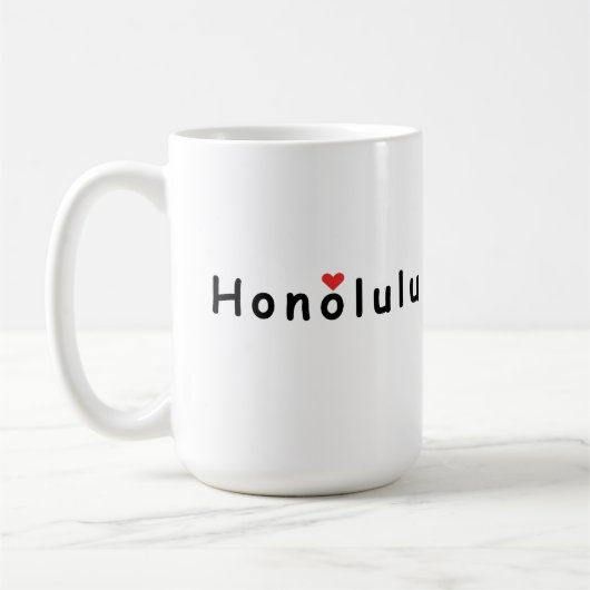 Ik hou van Honolulu Koffiemok (Links)