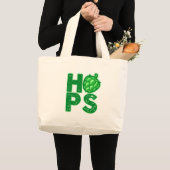 Ik hou van hop in Craft Beer Grote Tote Bag (Voorkant (product))
