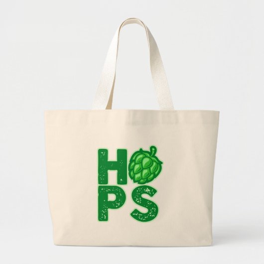 Ik hou van hop in Craft Beer Grote Tote Bag (Voorkant)
