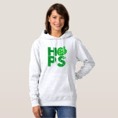 Ik hou van hop in Craft Beer Hoodie (Voorkant volledig)